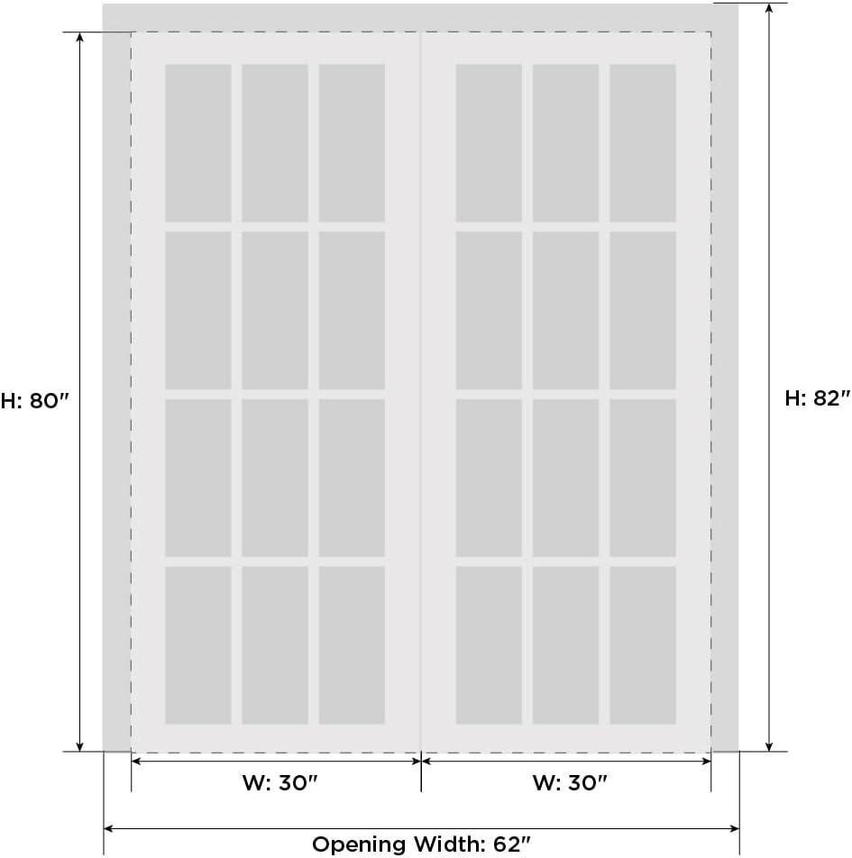 SARTODOORS Planum Frosted Glass French Doors