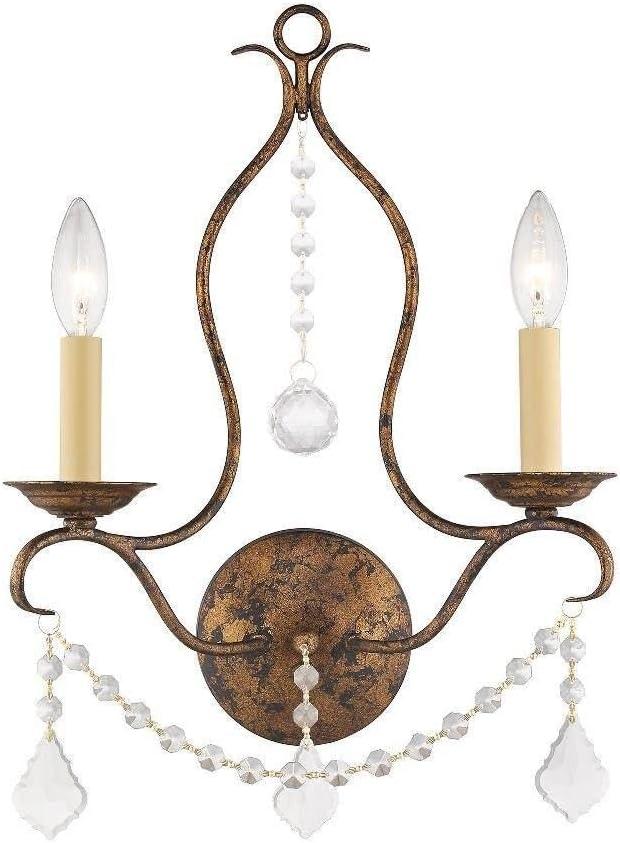 Livex Lighting - Chesterfield - 2 Light Wall Sconce in French Country Style - 12