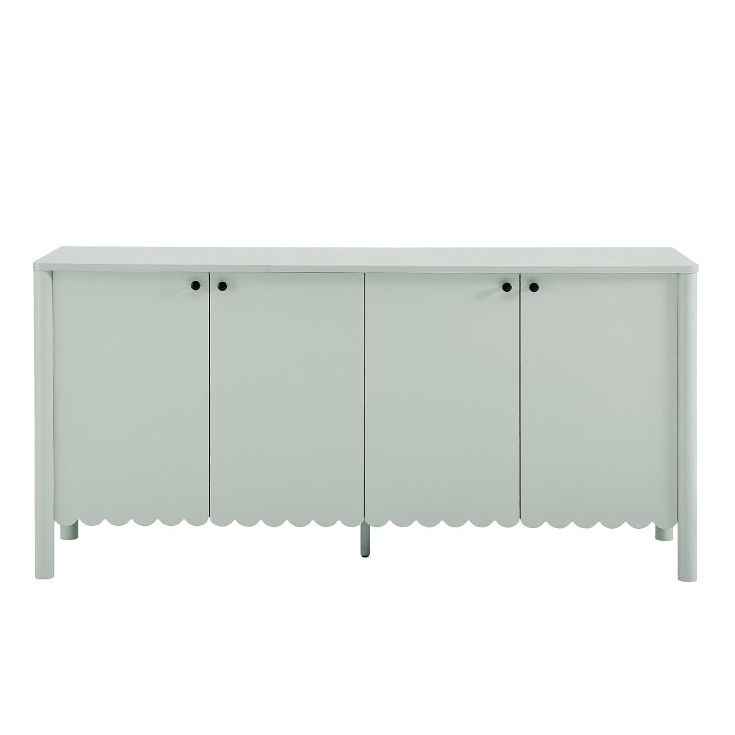 Modway Emmeline 66" 4-Door Scalloped Sideboard Cabinet