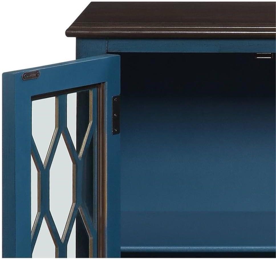 AC00195 - Console Table, Antique Blue Finish - Lassie