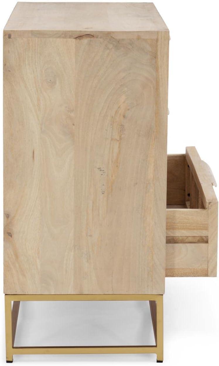 Leanne 3 Drawer 30" W Solid Wood Dresser