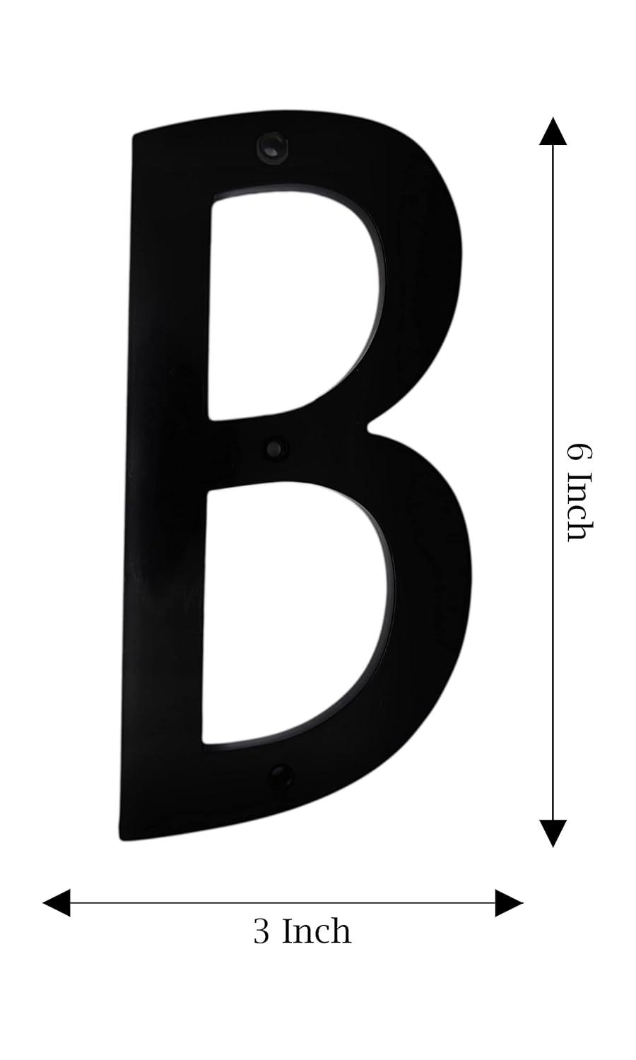 Barton Barton 6-Inch Floating Mount House Letter - Modern Design with Stainless Steel Construction