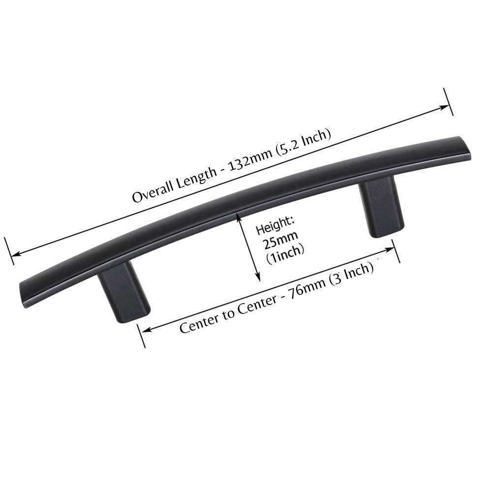 Aviano Hardware Modern Curved Subtle Arch Handle Pull- 10 Pack, Brown