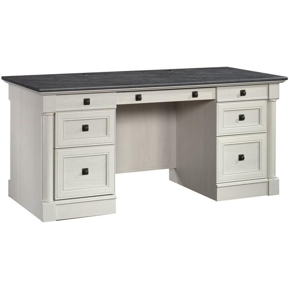 Sauder Palladia Executive Desk, Vintage Oak Finish