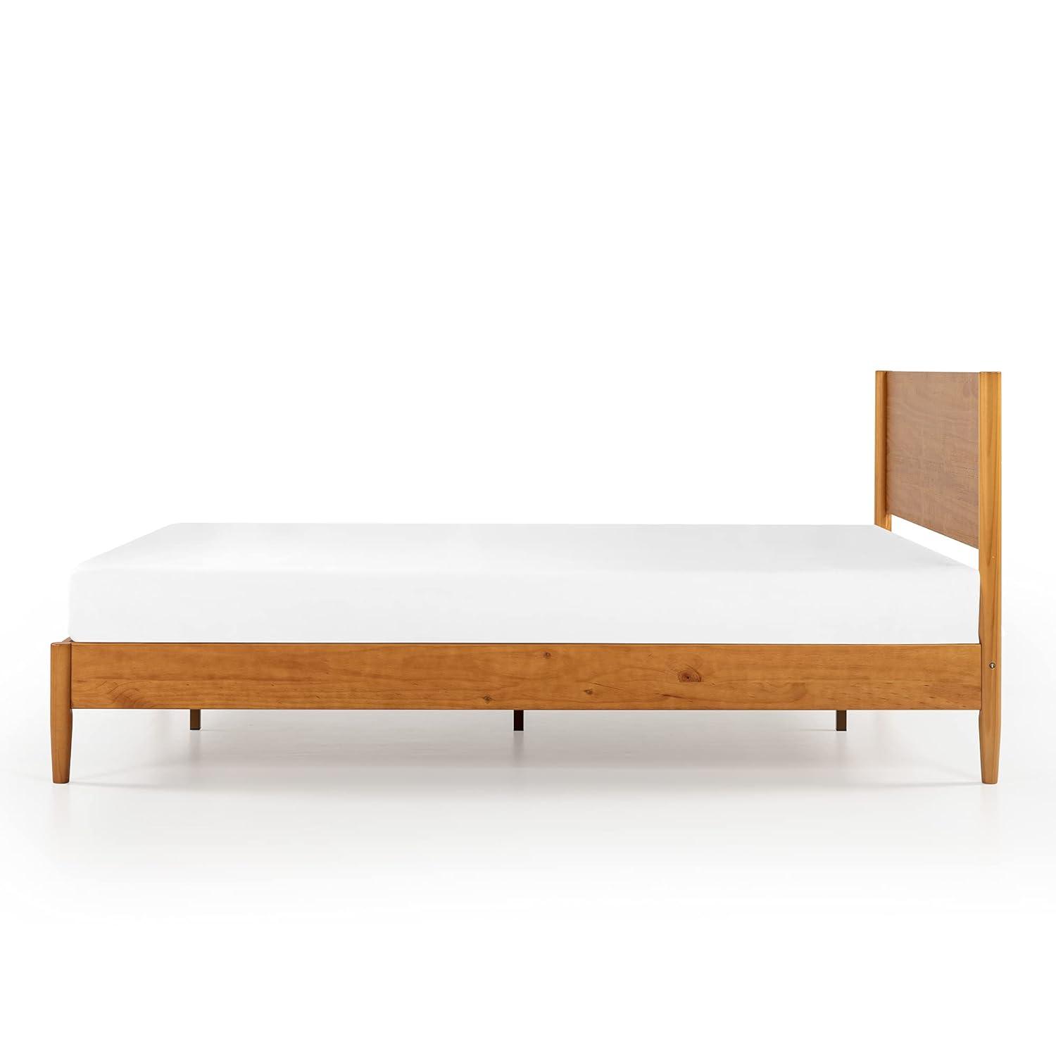 Zinus Allen 35" Mid Century Wood Platform Bed Frame, Twin