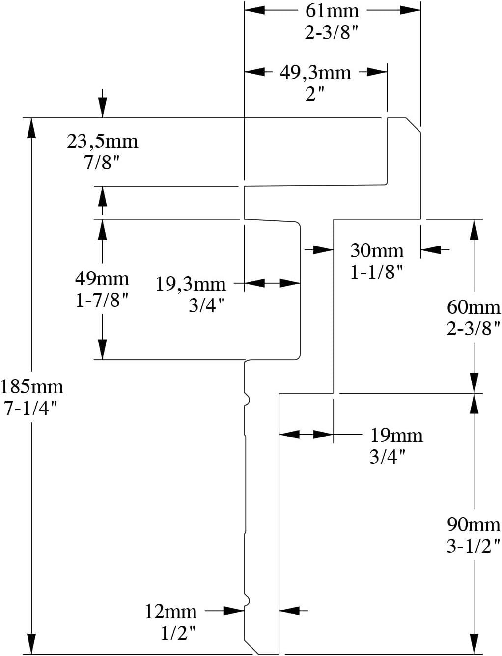 Orac Decor 2 in x 7-1/4 in x 78-3/4 in Primed White Plain Polyurethane Crown Moulding