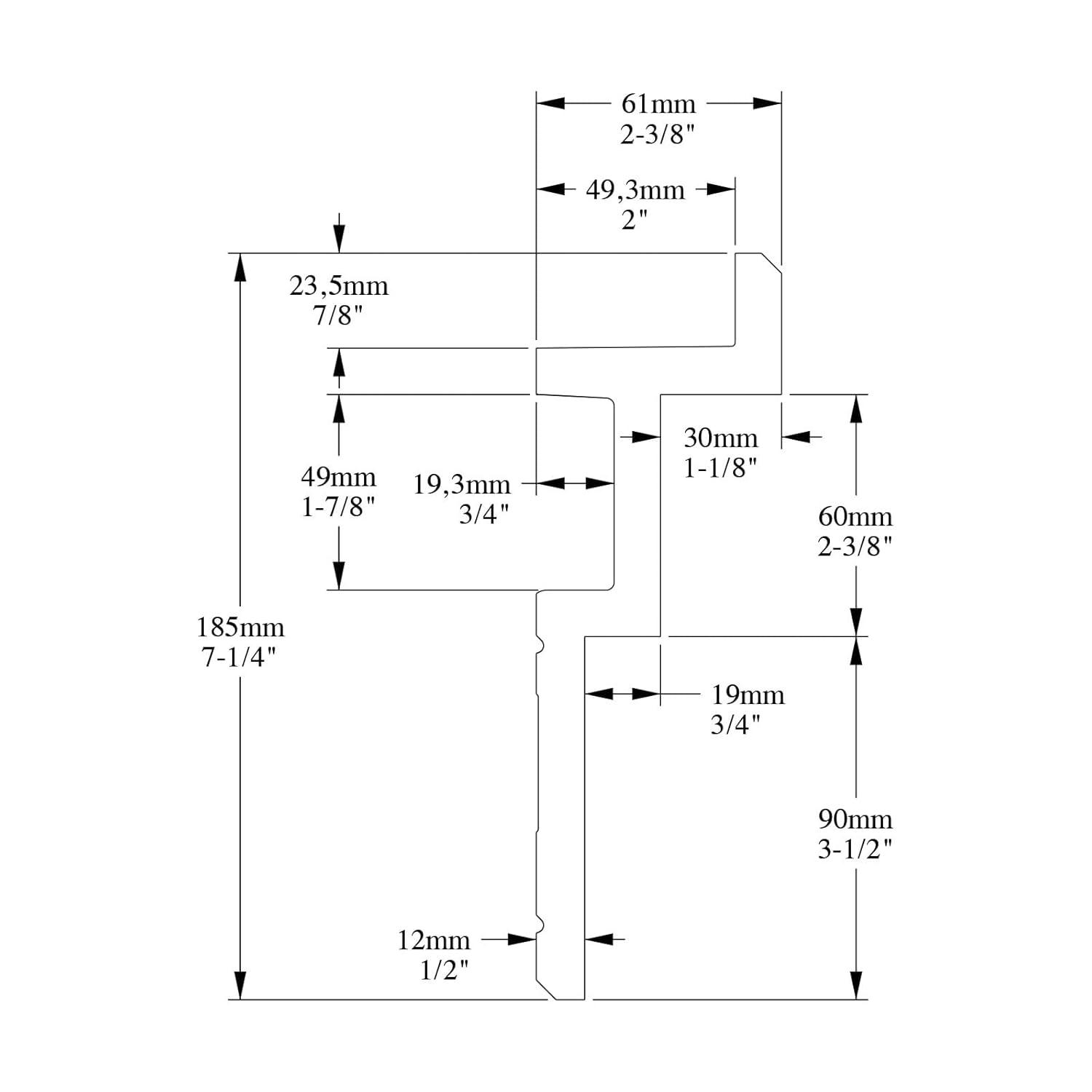 Orac Decor 2 in x 7-1/4 in x 78-3/4 in Primed White Plain Polyurethane Crown Moulding