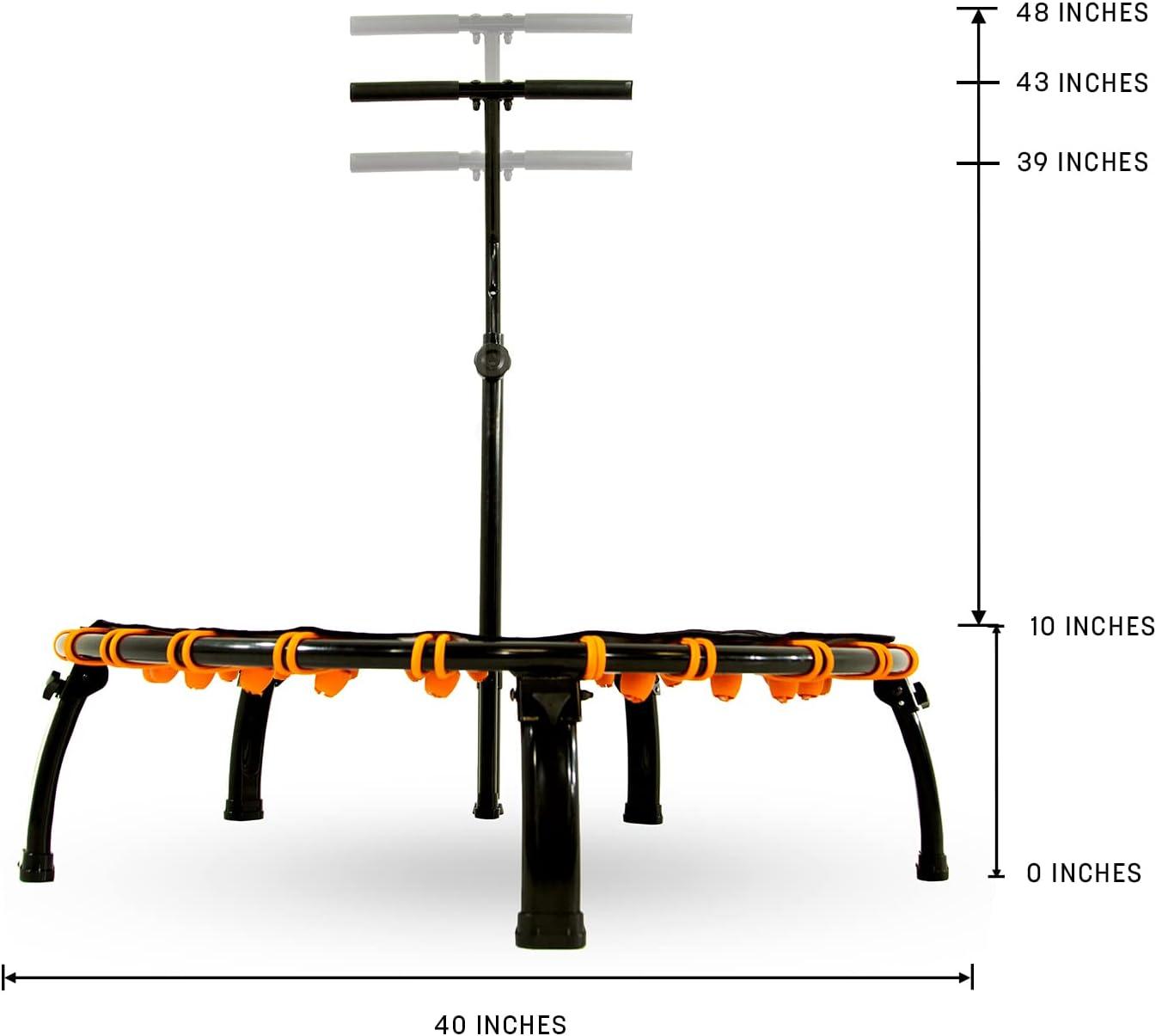 SkyFitness 39" Black Adjustable Handle Fitness Trampoline