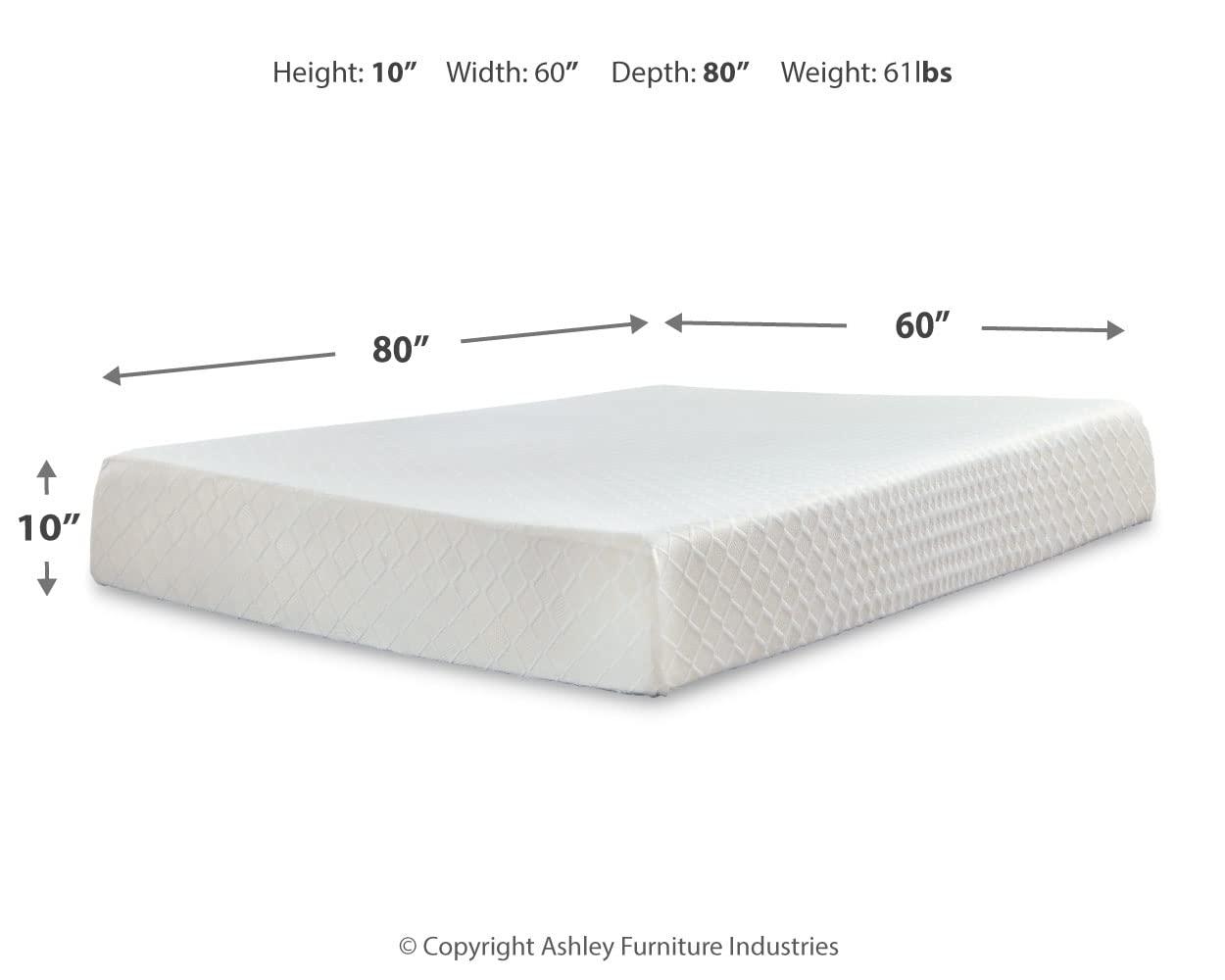 Chime 10" Firm Memory Foam Mattress