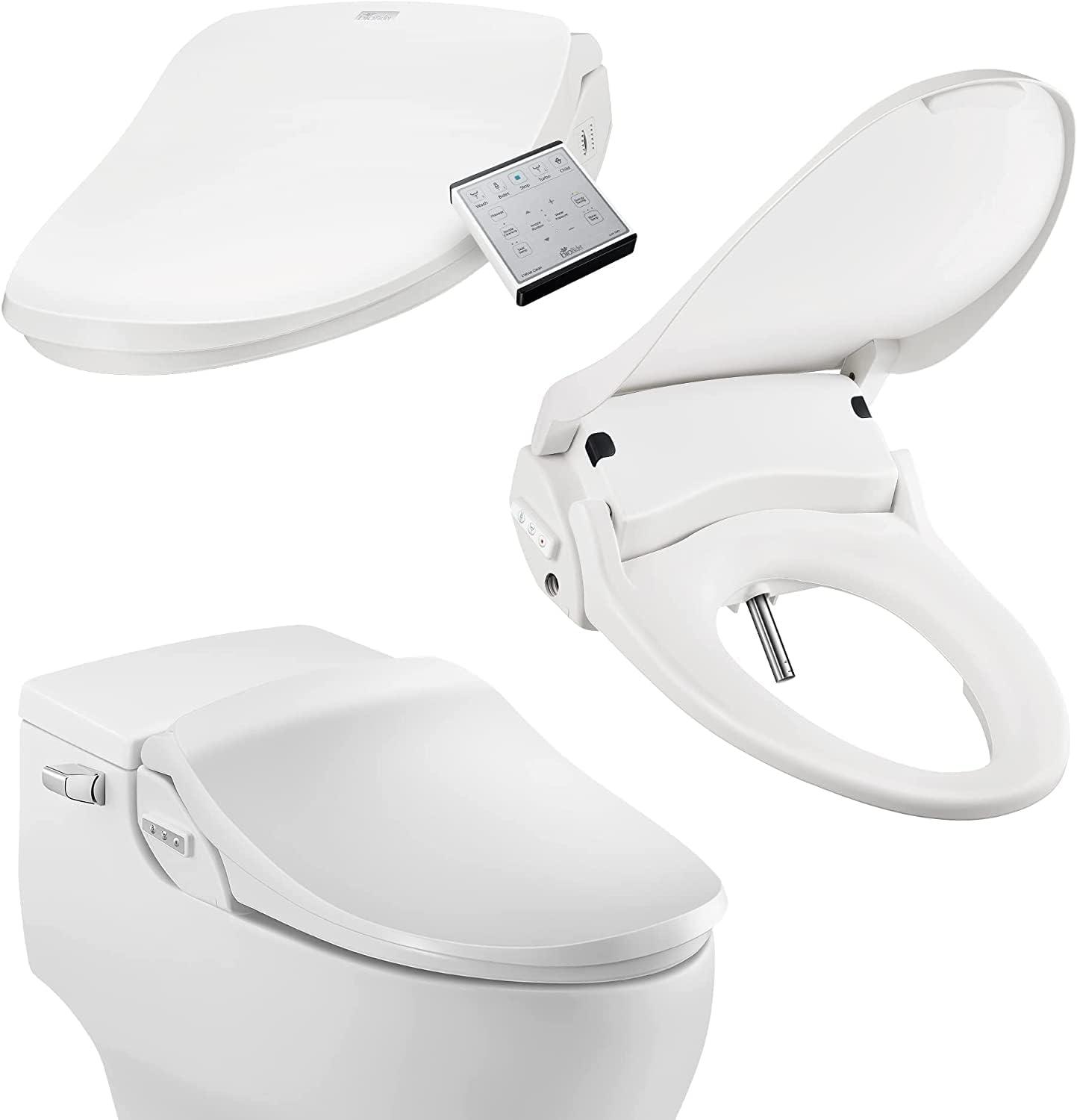 Bio Bidet by BEMIS Slim Three Bidet Toilet Seat, Adjustable Water Temperature with Warm Air Dryer 7ZSLIM3E 000