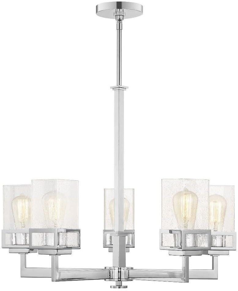 Livex Lighting Harding 5 - Light Chandelier in  Polished Chrome