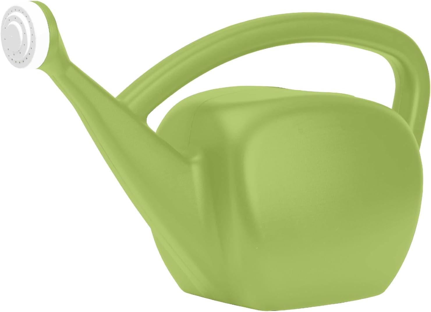 Root & Vessel Mid Century Modern Plastic Watering Can, Green, 2 Gallon