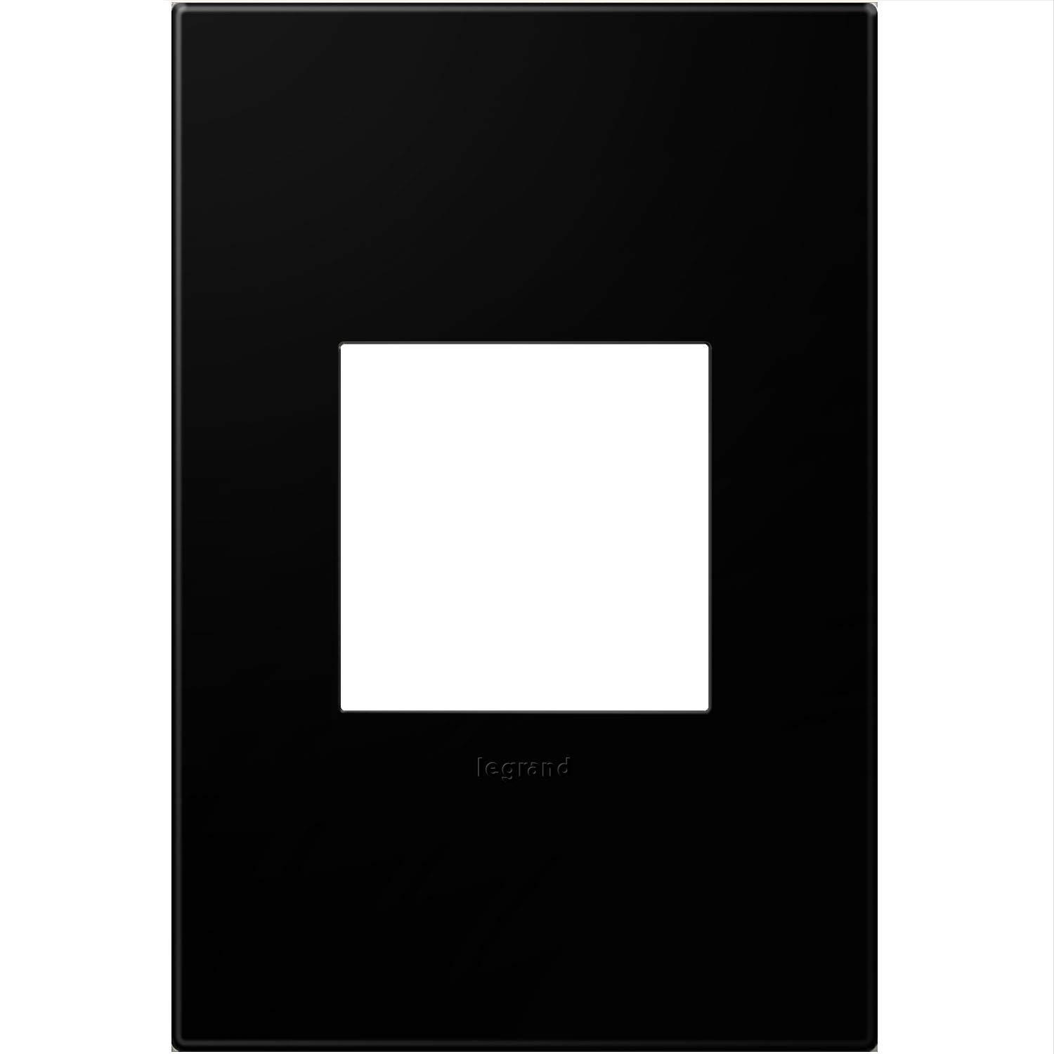 Black Ink 1-Gang Screwless Wall Plate