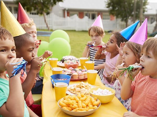 ALINK Biodegradable Paper Straws, 100 Pink and Gold Straws for Party Supplies, Birthday, Wedding, Bridal/Baby Shower, Christmas Decorations and Holiday Celebrations