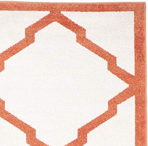 Amherst AMT421 Power Loomed Indoor Area Rug - Beige/Orange - 8'x10' - Safavieh