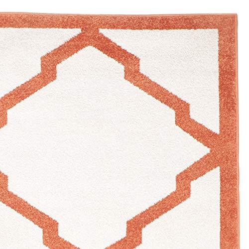 Amherst AMT421 Power Loomed Indoor Area Rug - Beige/Orange - 8'x10' - Safavieh