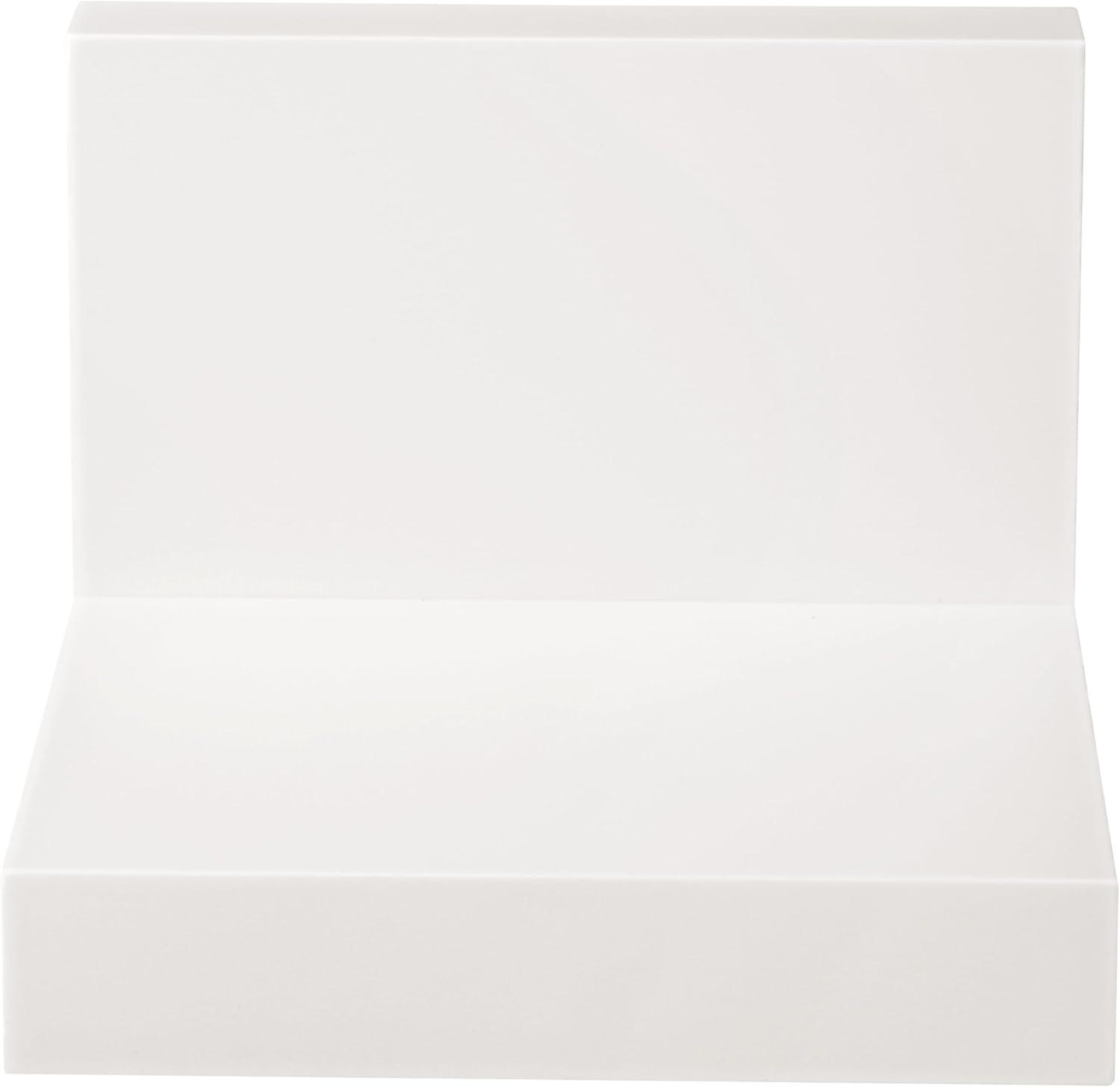 Command Display Ledges White: Floating Wall Shelf Set, 2 Picture Ledges, Off-White, Plastic, No Tools Needed