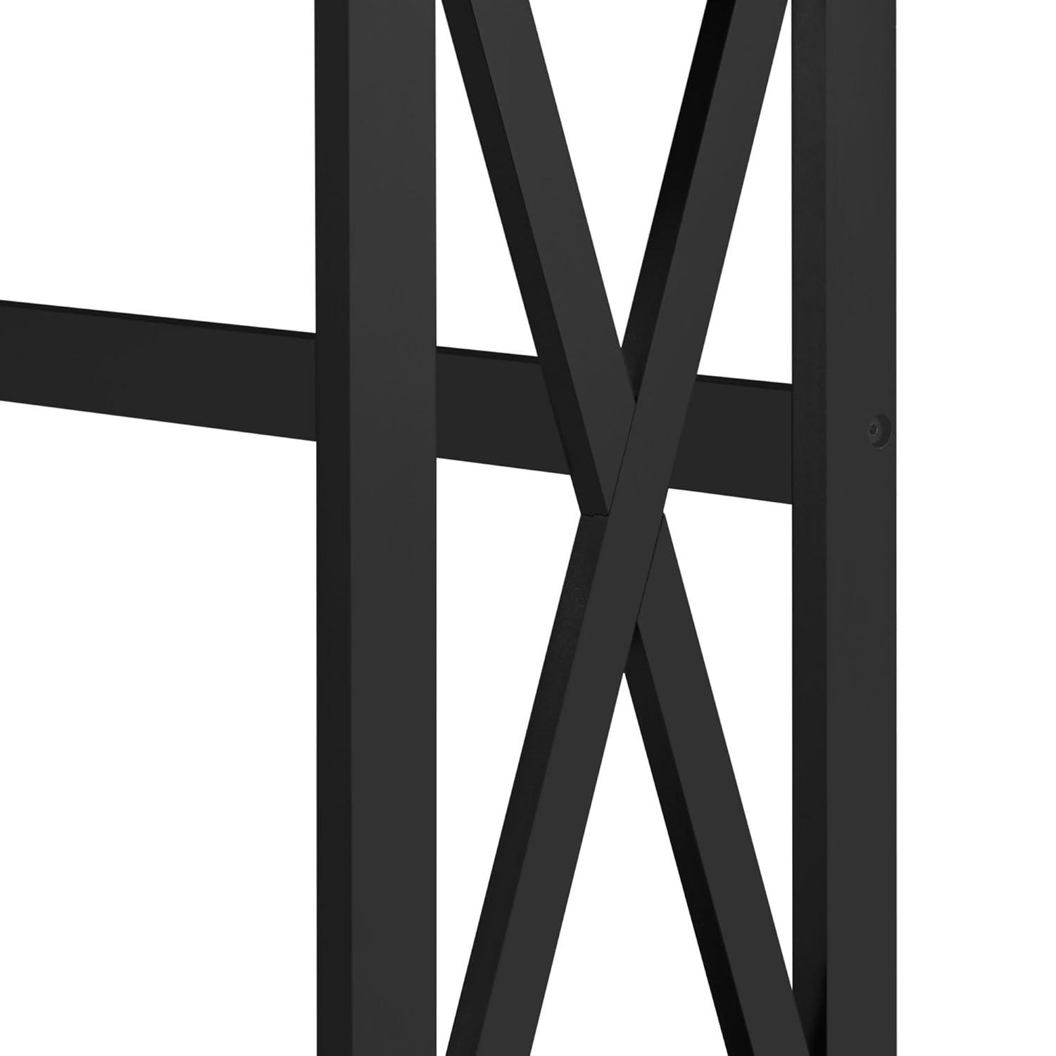 Yaheetech Wooden Console Table Entryway Table with Power Outlet, Black