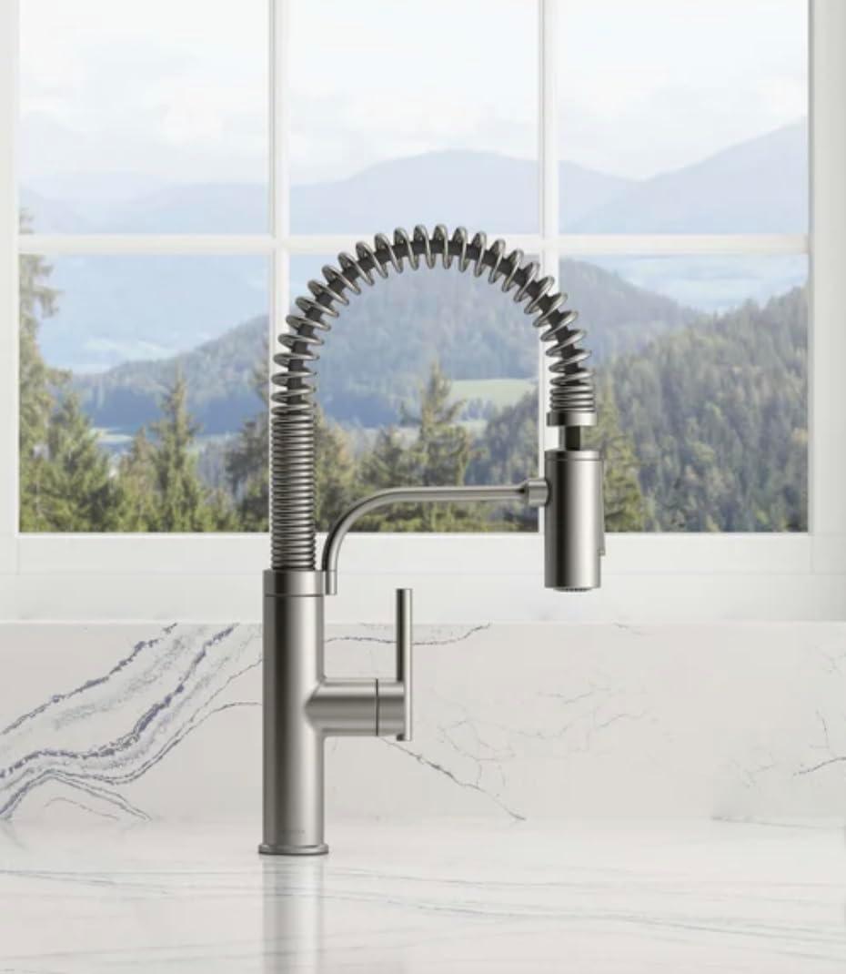 Provo Stainless Steel Semi-Pro Kitchen Faucet with Pull-out Spray