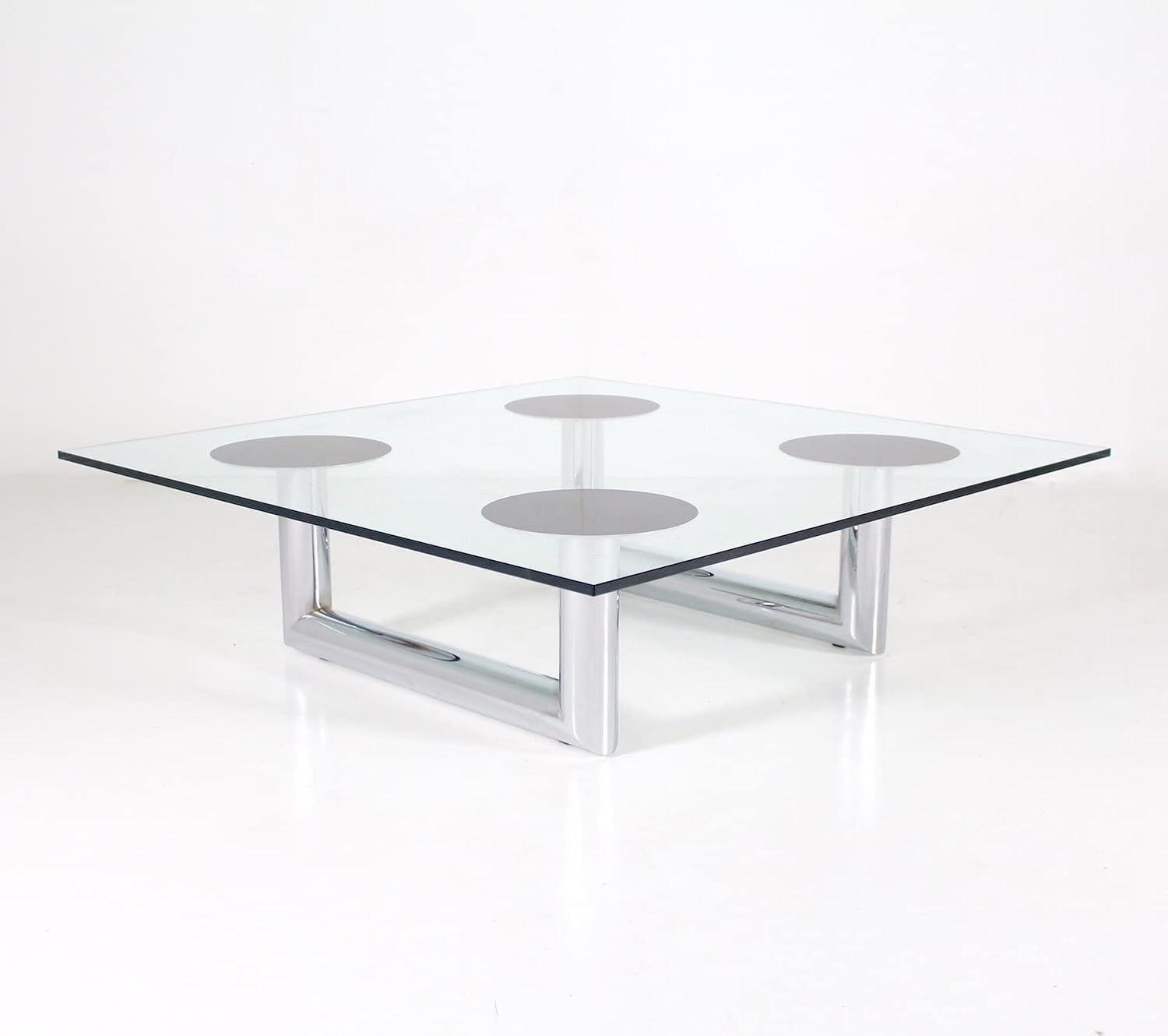 Elegant 20" Clear Tempered Glass Square Table Top