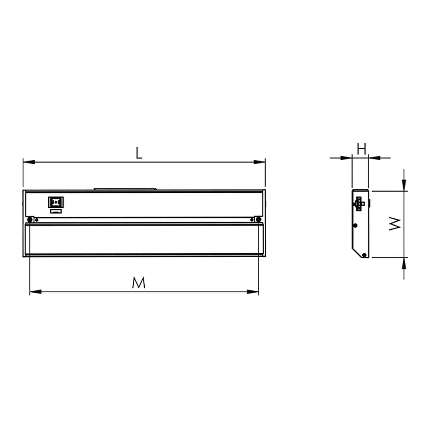 AFX - Noble Pro - 22 Inch 12W 1 LED Undercabinet-White Finish