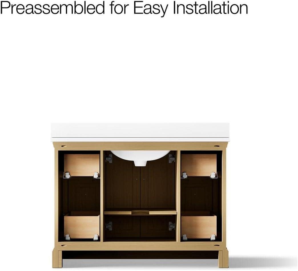 Charlemont 48 In. Bathroom Vanity Cabinet With Sink And Quartz Top