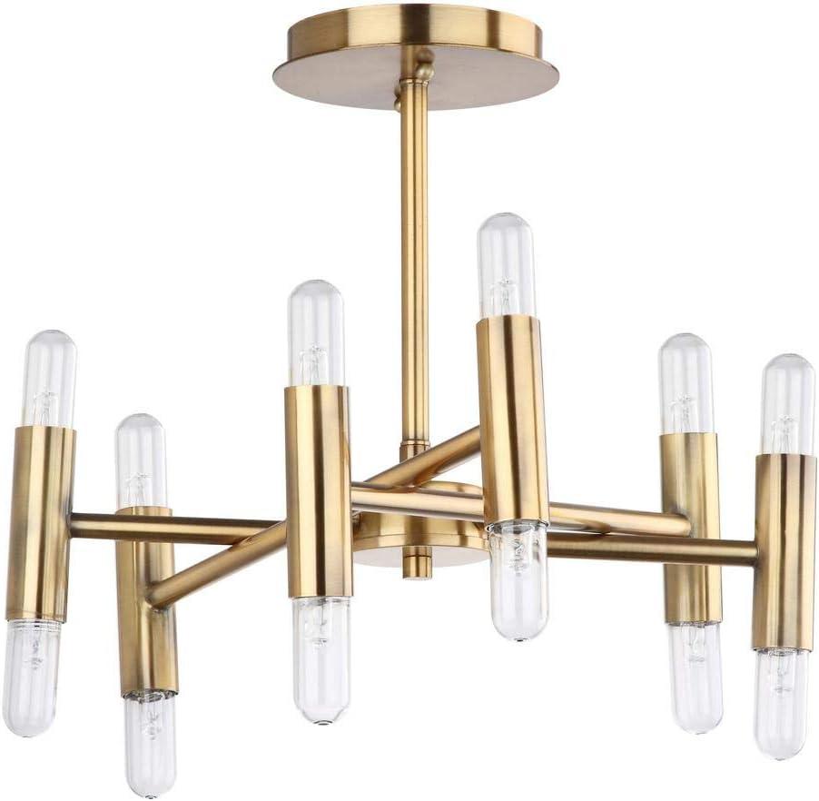 Radiant Gold Sputnik Inspired 16'' Contemporary Flush Mount Chandelier