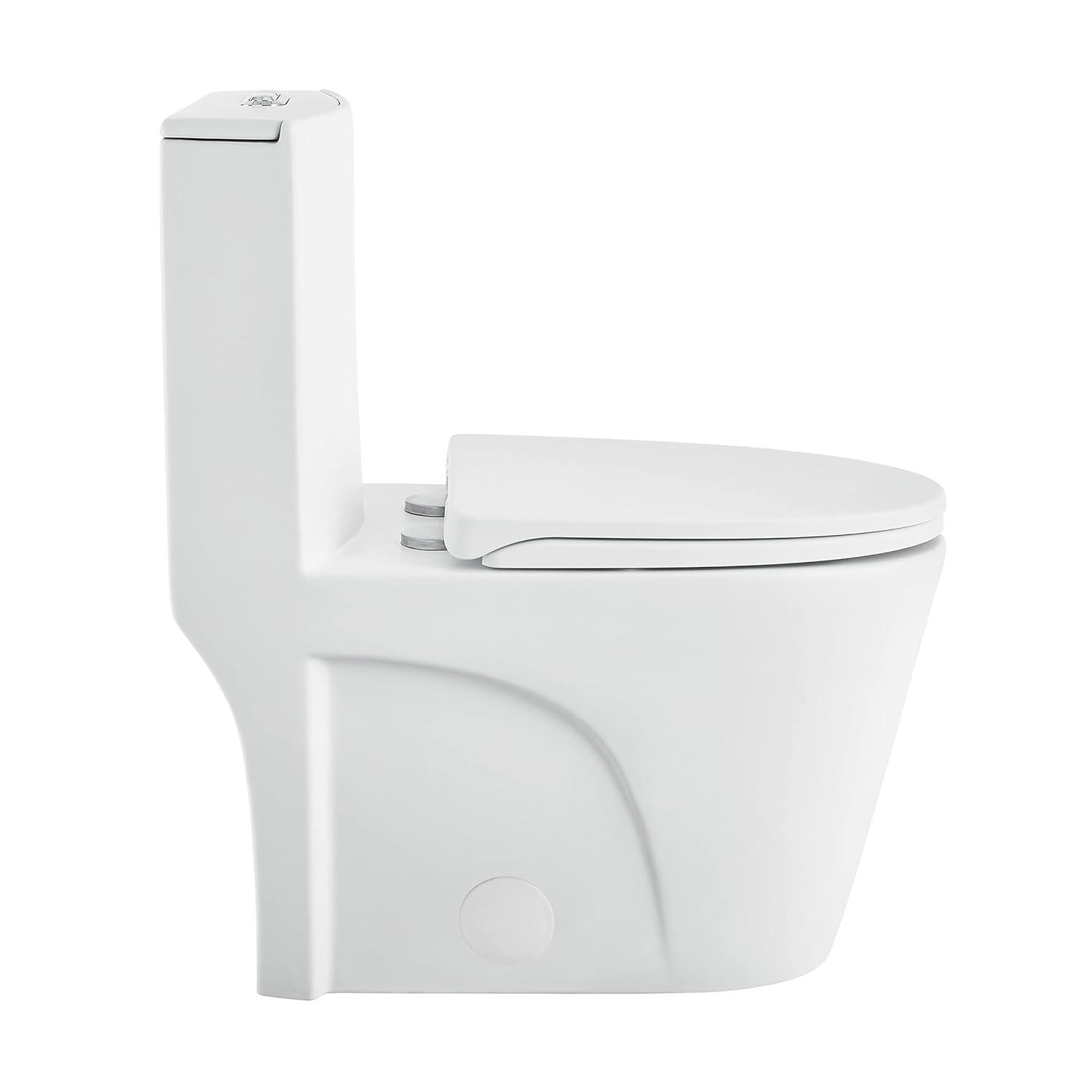 Swiss Madison St. Tropez One Piece Elongated Toilet Dual Vortex Flush 1.6 GPF SM-1T254