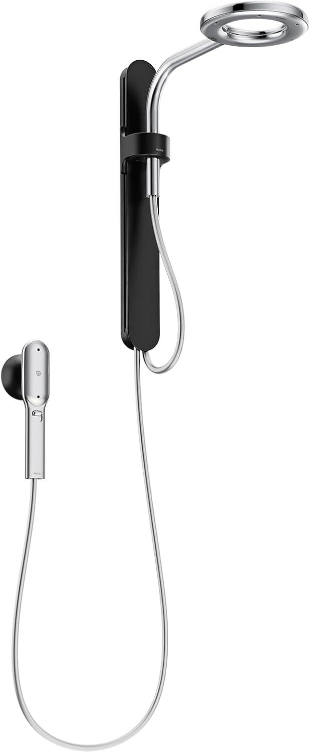 Moen N207C0Bl Matte Black Two-Function 7.9" Diameter Head Standard With Handshower