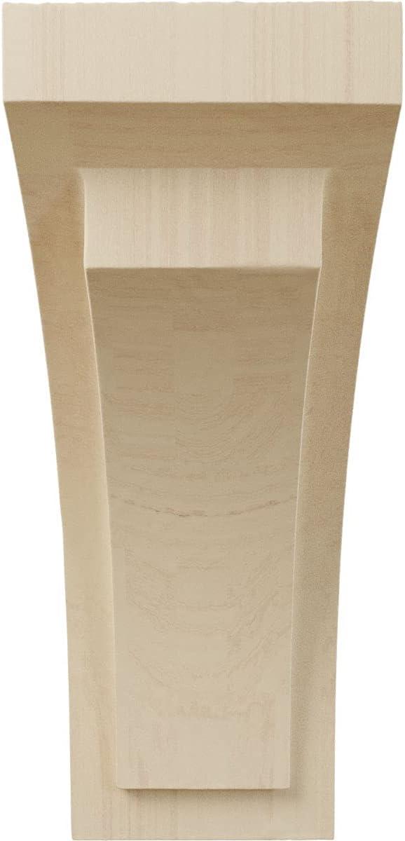 Felix Medium Rubberwood Corbel 4"W x 5.75"D x 10"H