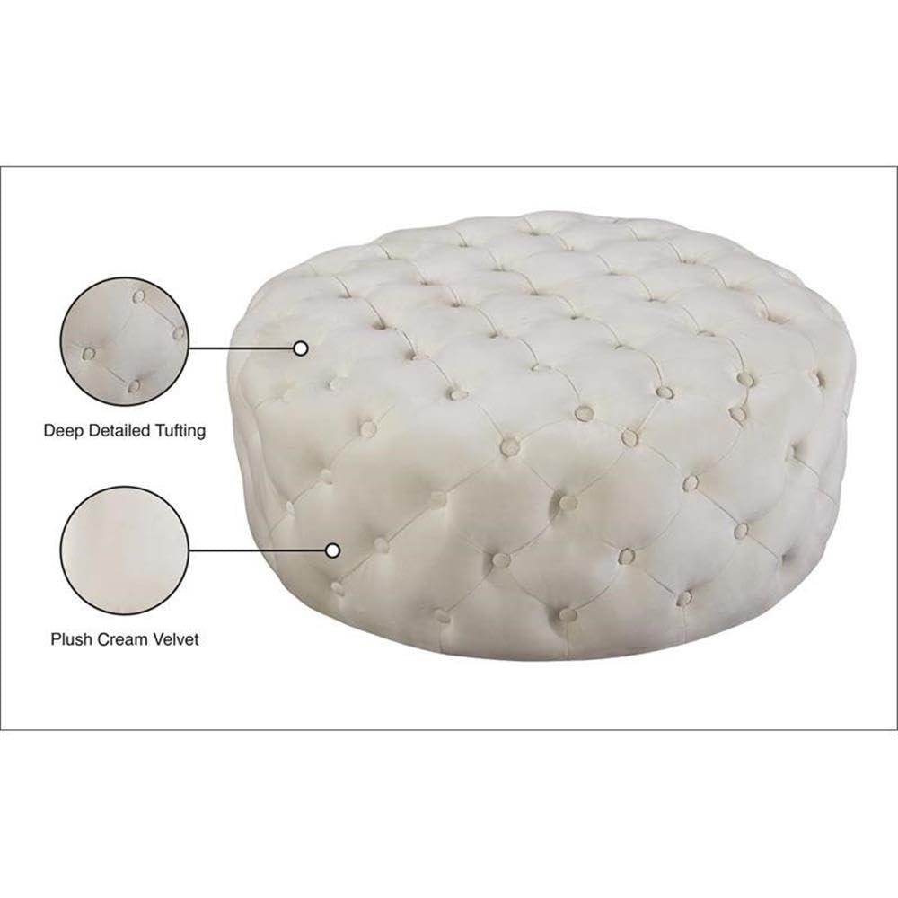 Plattsburgh Velvet Ottoman