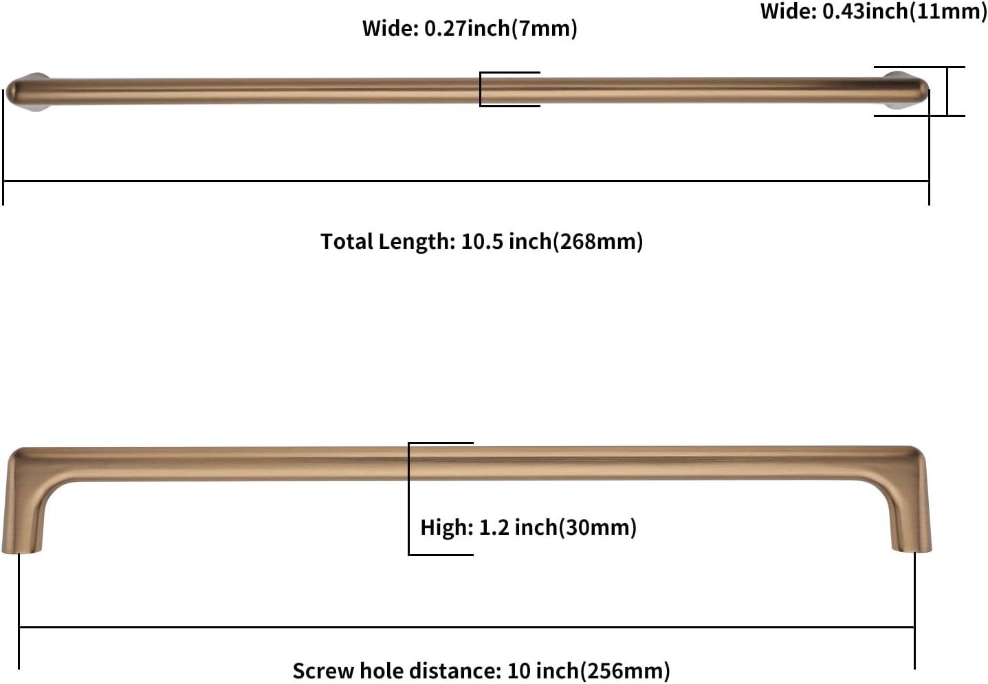 10" Center to Center Bar Pull (Set of 6)