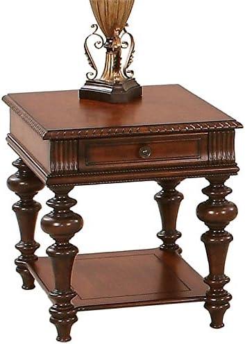 Progressive Furniture Mountain Manor Rectangular Wood End Table Heritage Cherry