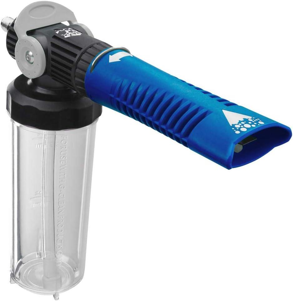 Blue and Clear Plastic Pressure Washer Foam Blaster