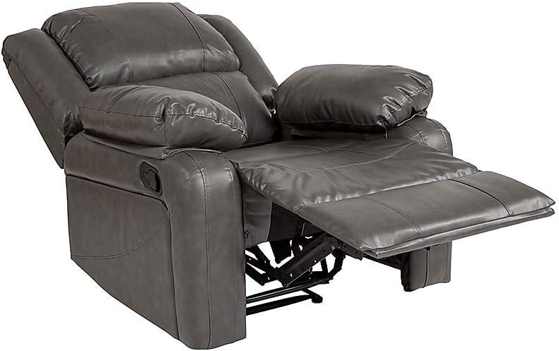 Flash Furniture Harmony Series Gray LeatherSoft Recliner
