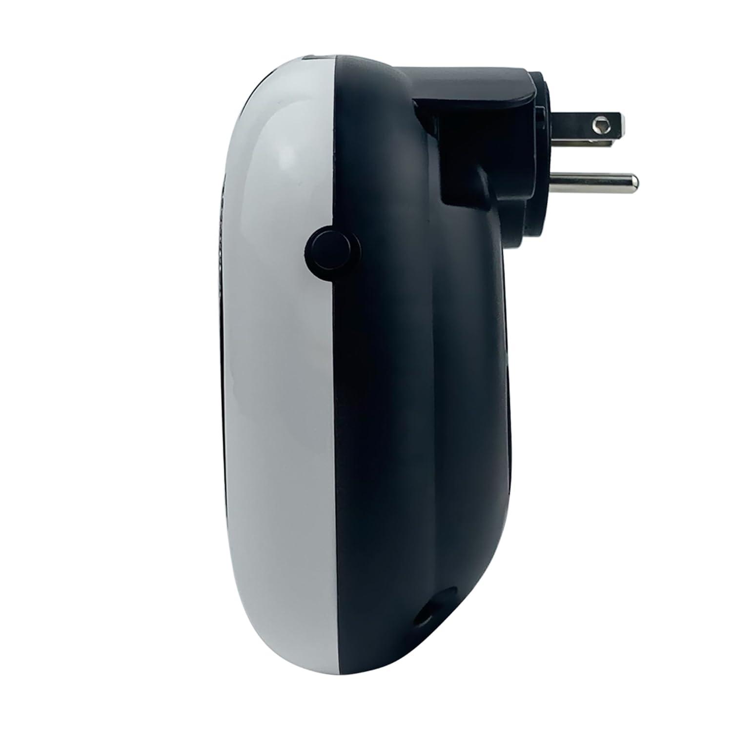 Good Housekeeping Wall-Mount Indoor Space Heater, Portable Electric Mini Heater w/ Adjustable Thermostat & Remote Control, 750W, White