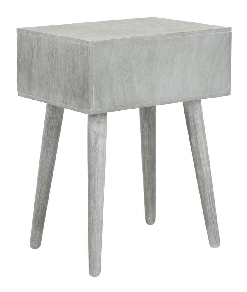 Lyle 1 Drawer Side Table - SlateGrey - Safavieh.