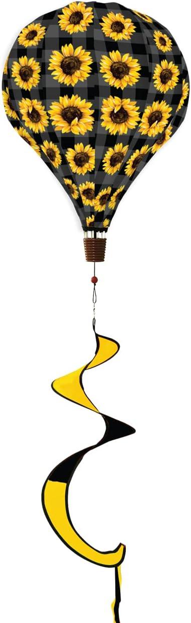 Briarwood Lane Everyday Sunflowers Hot Air Balloon Windsock Wind Twister 54x12