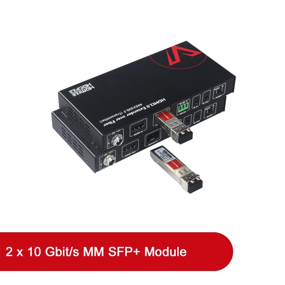 AV Access HDBaseT 4K HDMI Extender Over Cat5e/6/6a/7 4K@60Hz 130ft, 1080P@60Hz 230ft, HDR10+, HDMI 2.0 YUV4:4:4, UltraHD, HDCP 2.2, 18Gbps, Plug & Play, IR Return & PoE, Smart EDID(4KEX70-H2)