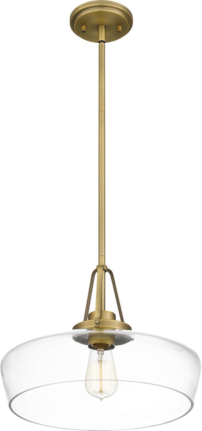 Quoizel Lighting Haven 1 - Light Pendant in  Aged Brass