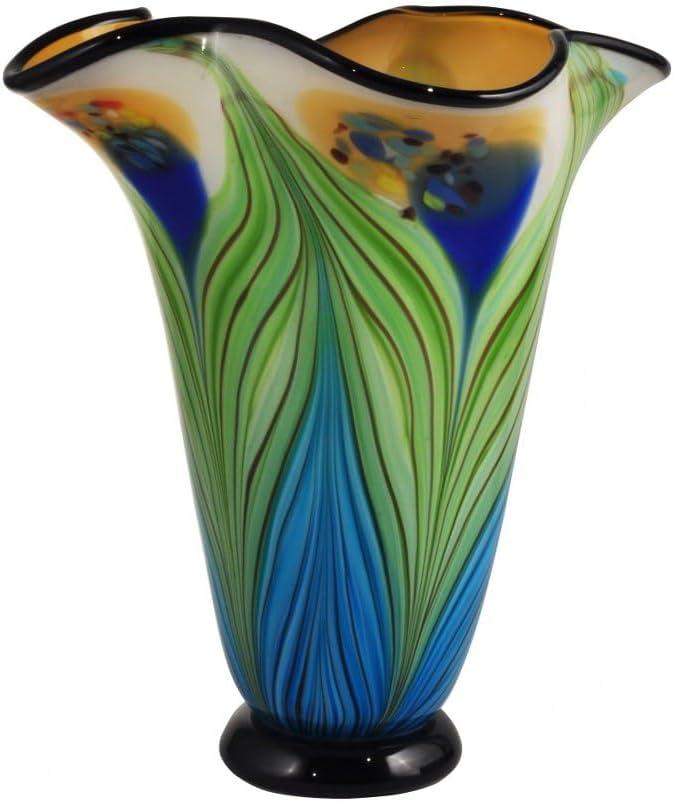 Dale Tiffany Kalmia Hand Blown Art Glass Vase