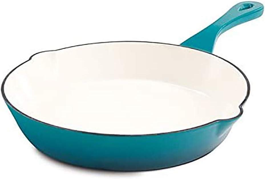 Teal Ombre 10-Inch Enameled Cast Iron Skillet