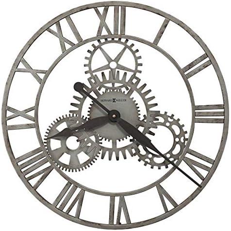 Sibley 20'' Antique Silver Iron Wall Clock