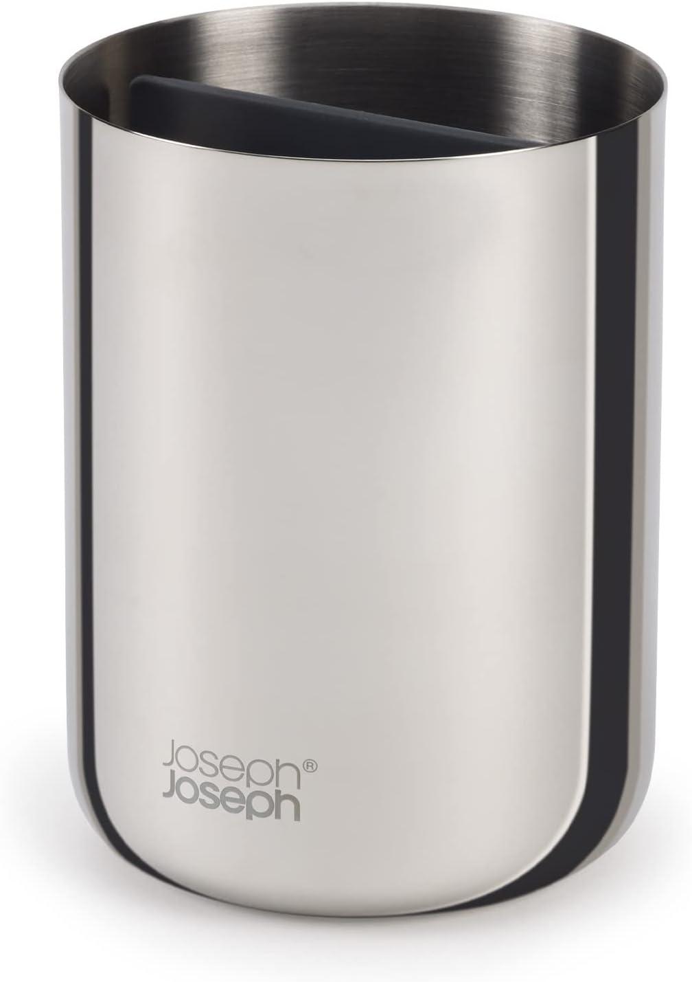 Joseph Joseph EasyStore Luxe Stainless Steel Compact Toothbrush Holder