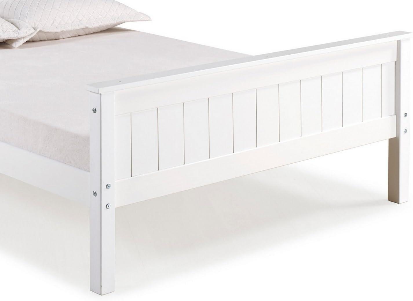 Full Harmony Kids' Bed White - Bolton Furniture: Alaterre Furniture, Platform Frame, Brazilian Pine, Kids Bedroom