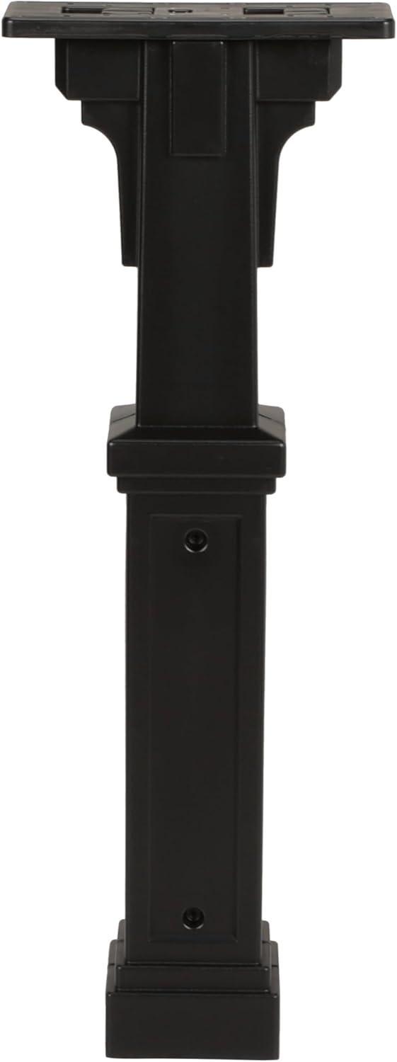 Grand Haven Plastic, Top Mount, Mailbox Post, Black