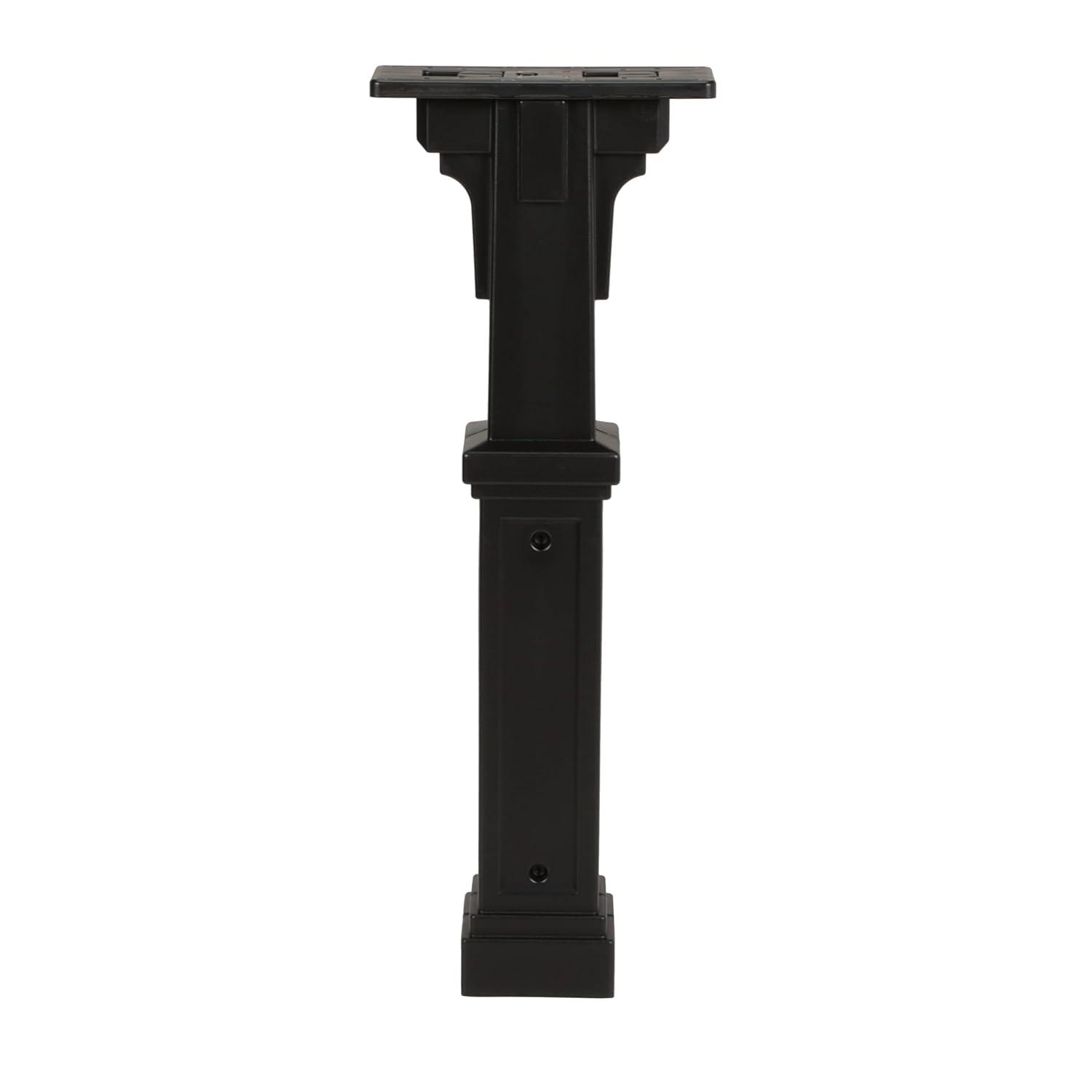 Grand Haven Plastic, Top Mount, Mailbox Post, Black