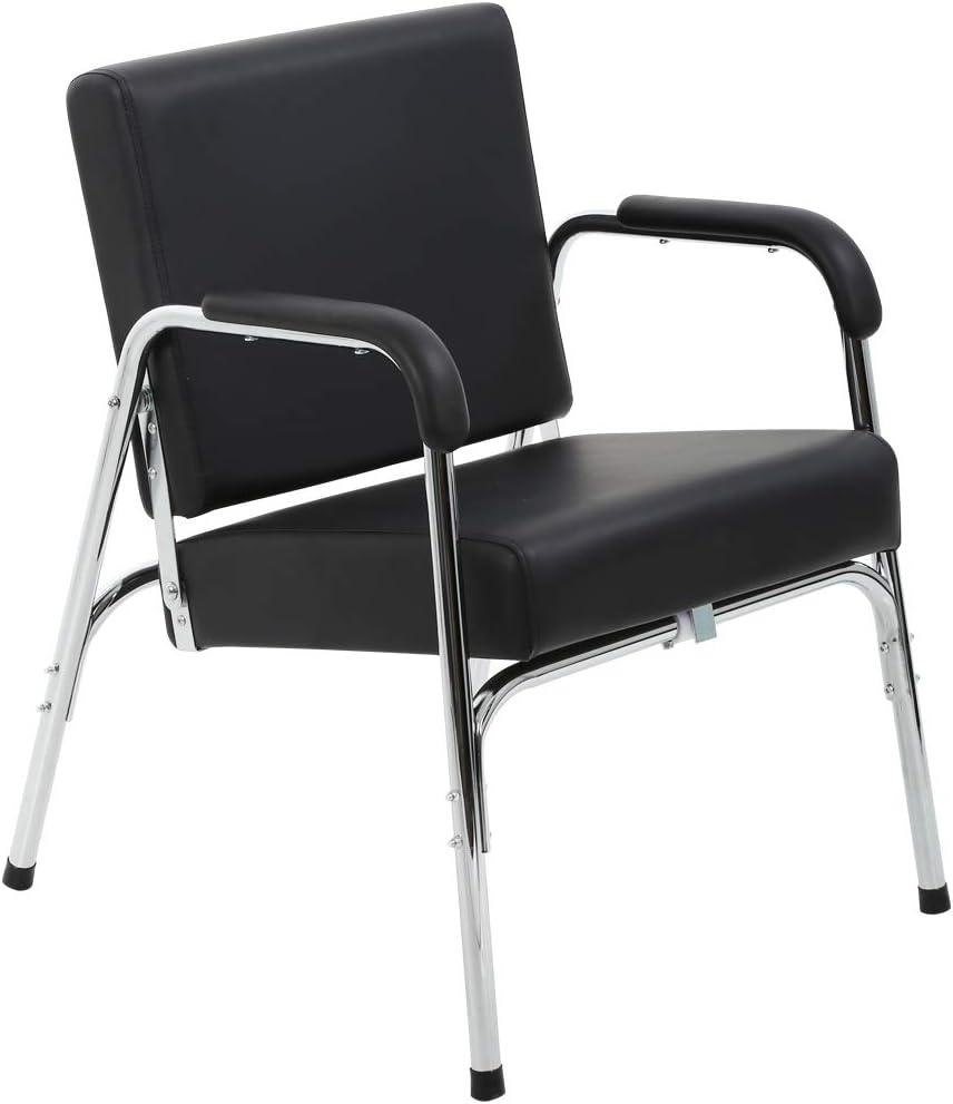 FDW New Modern Fashion Auto Recline Black Shampoo Chair Barber Spa Beauty Salon(Black)
