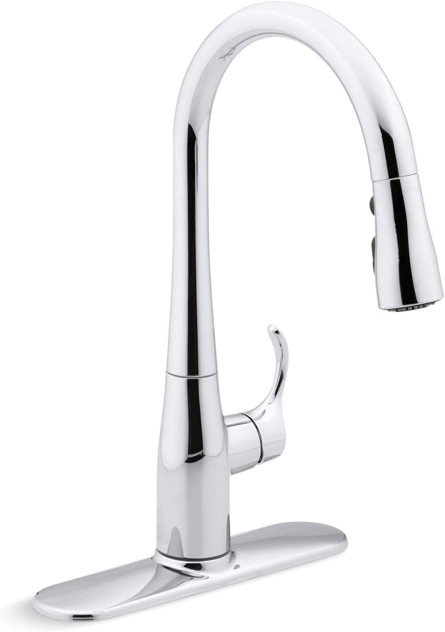 Simplice® Single-Handle Pull Down Bar Sink Faucet with Three-Function Sprayhead