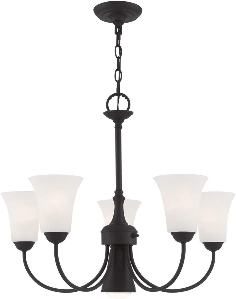 Livex Lighting Ridgedale 5 - Light Chandelier in  Black